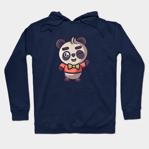 Hello Little Panda Hoodie by onama.std